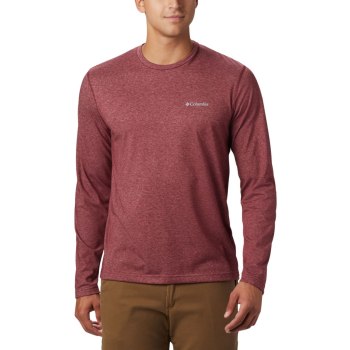 Columbia Muške Majice S Kapuljačom - Thistletown Park Crew Neck Long Sleeve Crvene | LDVN-23605